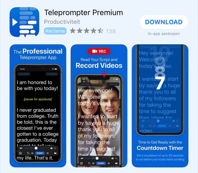 teleprompter premium